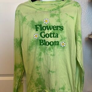 Womens Disney Bambi Long Sleeve Green T-Shirt Size M